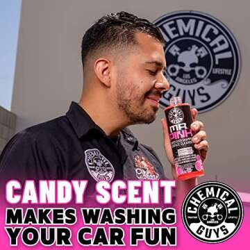 Chemical Guys CWS_402_16M Car Wash Starter Bundle - Mr. Pink Foaming Car Wash Soap, 16 fl oz, Candy ...