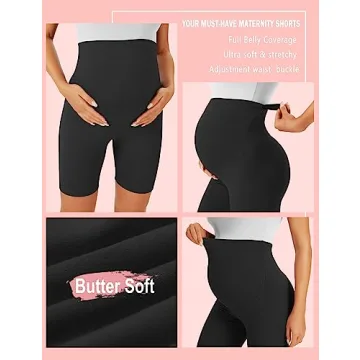BONVIGOR Maternity Shorts for Active Pregnancy Comfort