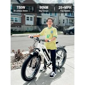 HAOQI Leopard Pro Electric Bike up to 28MPH and 80Miles