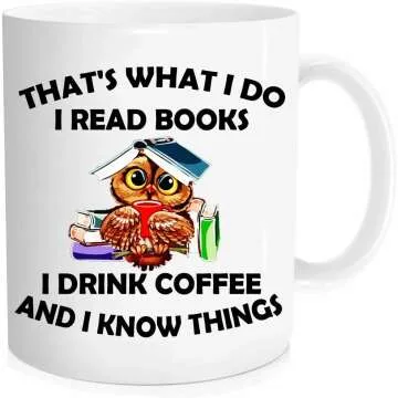 Funny Reading Mug - I Read Books & Drink Coffee