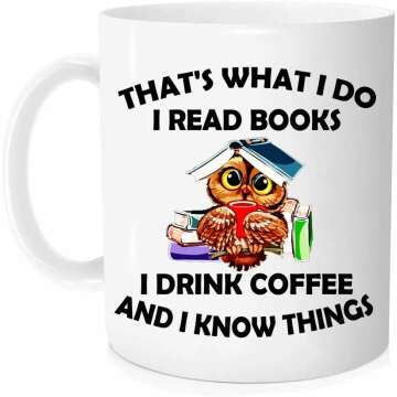 Funny Reading Mug - I Read Books & Drink Coffee