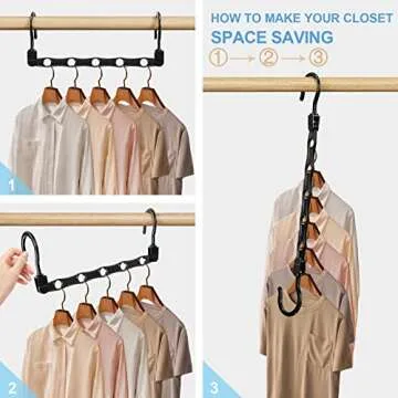 Space Saving Magic Hangers for Closet Organization