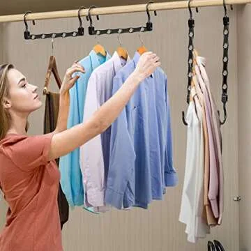Space Saving Magic Hangers for Closet Organization