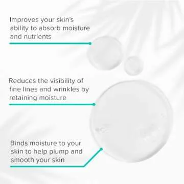 ClarityRx Daily Dose of Water Hyaluronic Acid Hydrating Face Serum, Natural Plant-Based Daily Moisturizing Treatment for Dry, Dull Skin (1 fl oz)