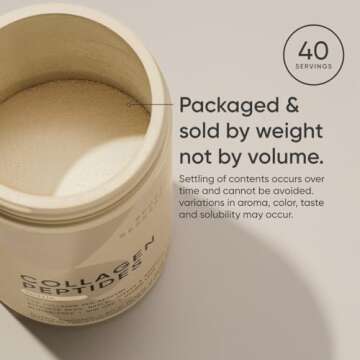 Sports Research Collagen Peptides - Hydrolyzed Type 1 & 3 Collagen Powder Protein Supplement for Healthy Skin, Nails, & Joints - Easy Mixing Vital Nutrients & Proteins, Collagen for Women & Men