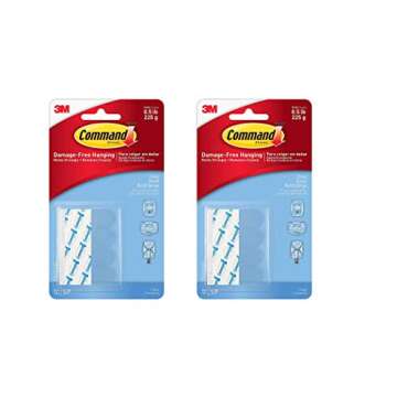 Command Small Refill Strips R69D, 24 Strips, Clear,