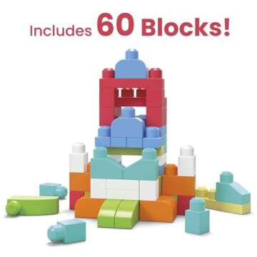 Mega Bloks First Builders Big Bag - 60 Colorful Blocks