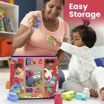 Mega Bloks First Builders Big Bag - 60 Colorful Blocks