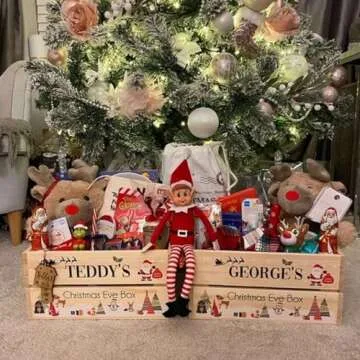 Personalized Christmas Crate for Kids Holiday Gifts