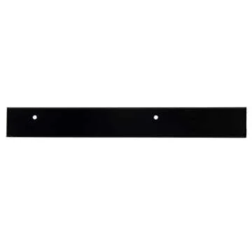 RecPro RV Awning Trim with Gutter | 92" Length | Aluminum | Made in USA (2 Trim Pieces, Black)