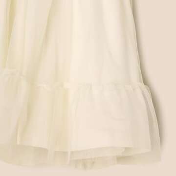Amazon Essentials x Sofia Grainge Baby Girls' Tulle Dress, Ivory, 3-6 Months