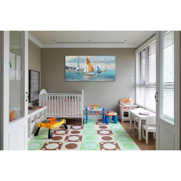 Vibrant Ardemy Blue Coastal Wall Art Perfect for Home Decor