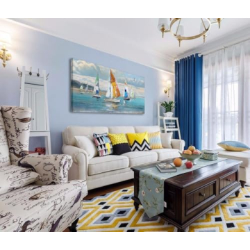 Vibrant Ardemy Blue Coastal Wall Art Perfect for Home Decor