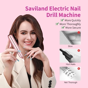 Saviland Electric Nail Drill for Perfect Home Manicure