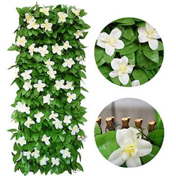 GLANT Adjustable Faux Ivy Privacy Screen for Outdoors