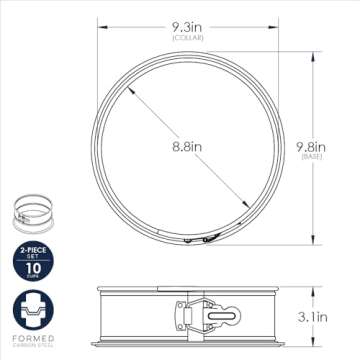 Nordic Ware Blue Nonstick 9-Inch Springform Pan