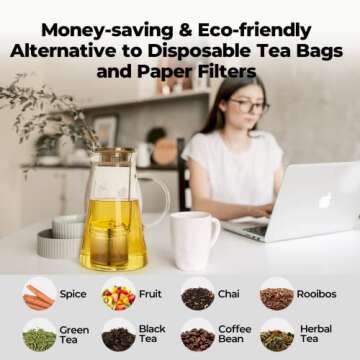 Extra Large Stainless Steel Tea Infuser for Loose Leaf Tea