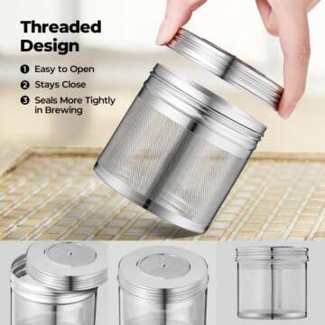 Extra Large Stainless Steel Tea Infuser for Loose Leaf Tea