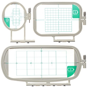 New brothread 3 in 1 Embroidery Machine Hoop Set