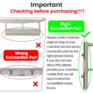 New brothread 3 in 1 Embroidery Machine Hoop Set