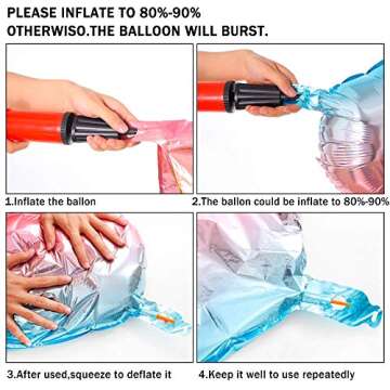 Mermaid Party Supplies Mermaid Birthday Party Decorations for Girl's Birthday Party and Baby Shower Party Decoration