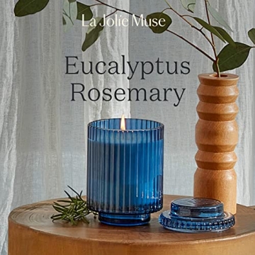 La Jolie Muse Eucalyptus & Rosemary Candle, 12.3oz
