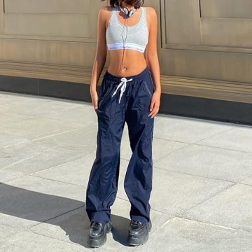 UAURORAO Women's Wide Leg Joggers - Comfy & Stylish