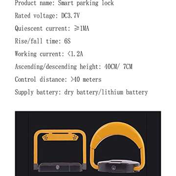 QQBAIHUO Automatic Parking Lock - Secure Your Space