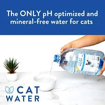 CATWATER by VETWATER | ph-Balanced and Mineral-Free Cat Water | Clinically Proven Urinary Formula | Helps Prevent Cat Urinary Issues, FLUTD| 16.9 oz, 12-Pack