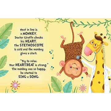 Checkup with Doctor Giraffe - Touch and Feel Board Book - Sensory Board Book