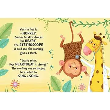 Checkup with Doctor Giraffe Sensory Board Book for Toddlers