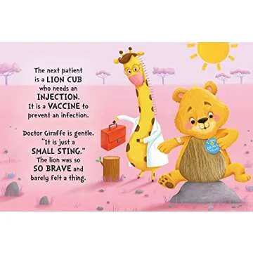 Checkup with Doctor Giraffe Sensory Board Book for Toddlers