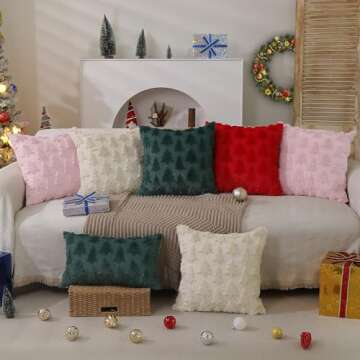 DFXSZ Christmas Tree Pillow Covers Set of 2 Comfort and Style