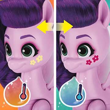 My Little Pony Toys Princess Pipp Petals Style of The Day, 5-Inch Hair Styling Dolls, Toys for 5 Year Old Girls and Boys