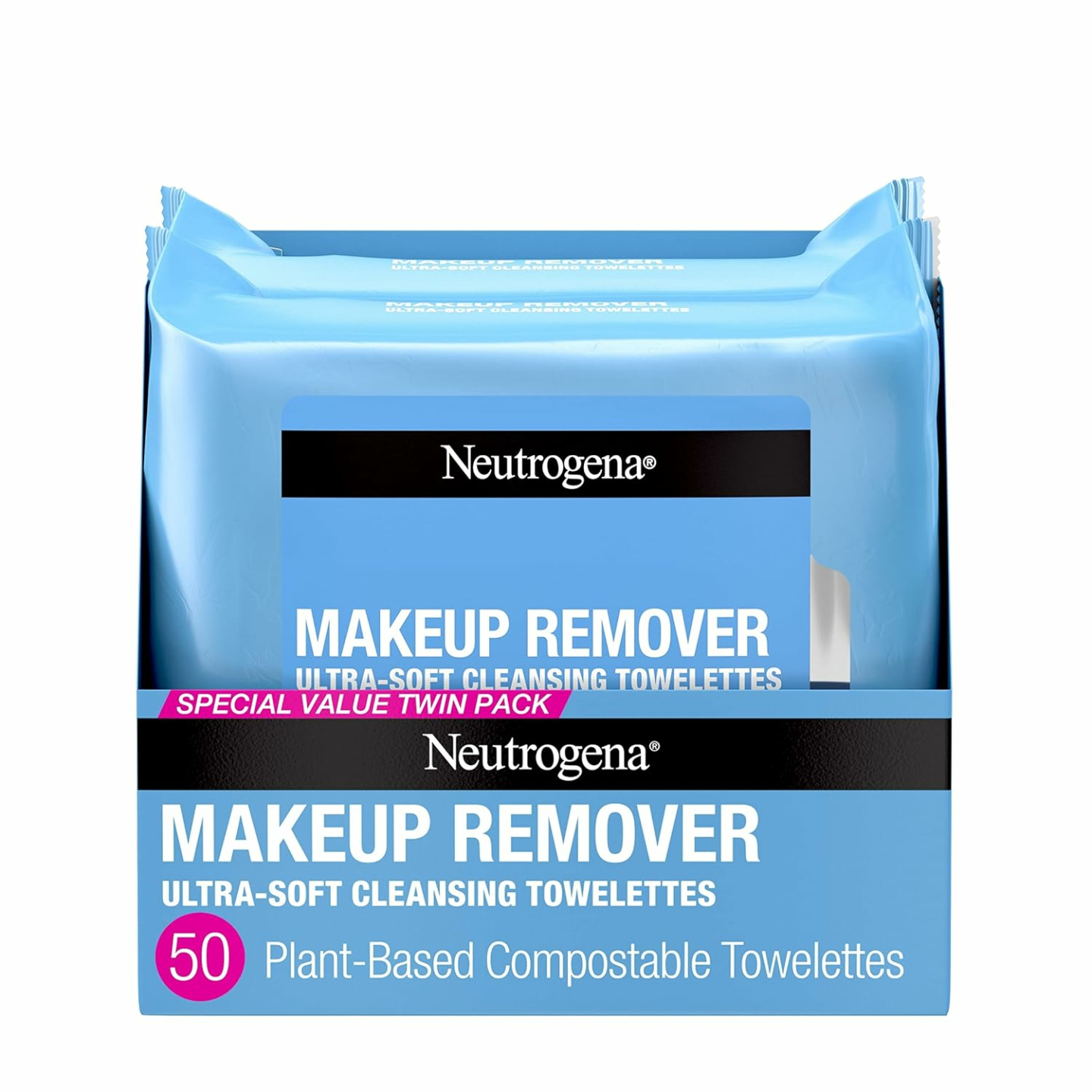 Neutrogena Makeup Remover Wipes Twin Pack, 25 Count