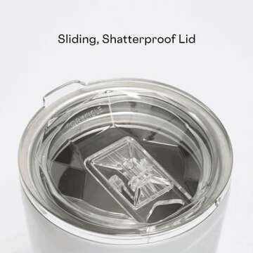 Corkcicle Triple Insulated Coffee Mug with Lid and Handle, Black, 16 oz – Stainless Steel Travel Mug Keeps Beverages Hot for 3+ Hours – Non-Slip, Easy-Grip, Spill-Resistant Tumbler