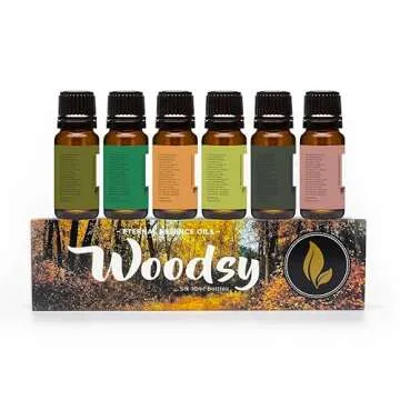 Premium Woodsy Fragrance Oils Set - 6 Pack Essentials