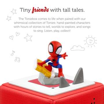 Toniebox Spidey Audio Toy Figurine | Marvel's Spidey & His Amazing Friends