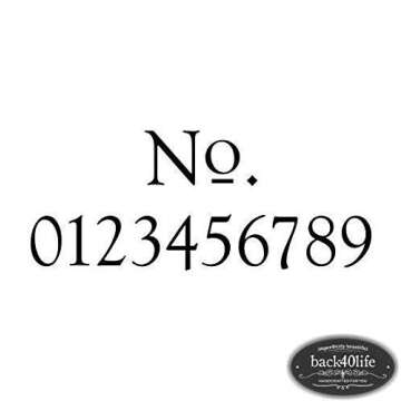 Back40life - House Number Door Decal (E-002a)