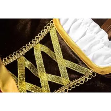 ReliBeauty Girls Pirate Dress Sea Buccaneer Costume, 6-7/130