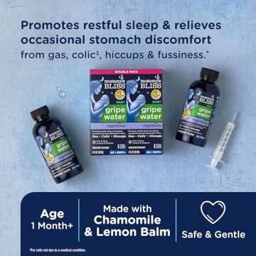 Mommy's Bliss Gripe Water Night Time, Safe Gas Relief for Infants