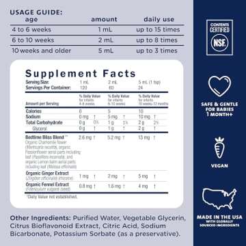 Mommy's Bliss Gripe Water Night Time, Safe Gas Relief for Infants