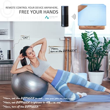 ASAKUKI Smart WiFi Essential Oil Diffuser