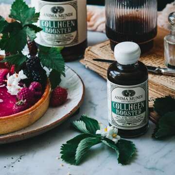 Anima Mundi Apothecary Plant Based Collagen Booster Elixir - Vegan Beauty Supplement for Skin, Hair and Nails - Herbal Liquid with Fo Ti, Nettle (4oz / 118ml)