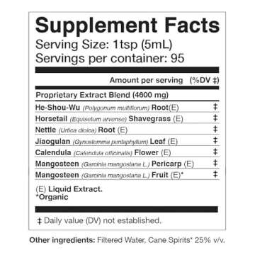 Anima Mundi Apothecary Plant Based Collagen Booster Elixir - Vegan Beauty Supplement for Skin, Hair and Nails - Herbal Liquid with Fo Ti, Nettle (4oz / 118ml)