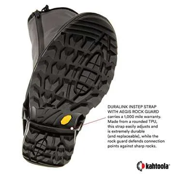 Kahtoola NAVAgaiter Tall GTX Gaiters I Waterproof Gore-TEX Boot Protection for Mountaineering, Hunting, Off-Trail Hiking in Mud, Snow & Ice - Dark Gray | Black - Medium