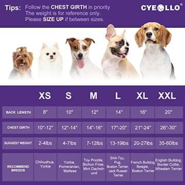 cyeollo Dog Sweater Thick Knitted with Sequins Sparkly Warm Turtleneck Sweaters for Small Dogs Cloth...