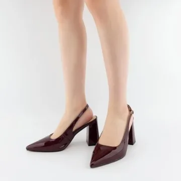 Heelchic Chunky Slingback Heels for Women - Elegant Style