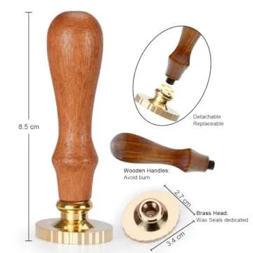 Elegant 3D Moth Wax Seal Stamp with Brass Head