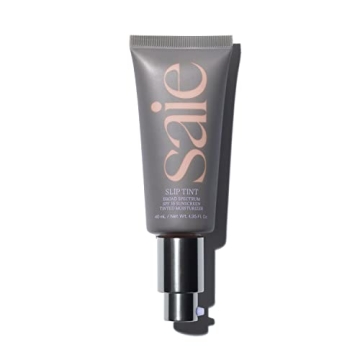 Saie Slip Tint SPF 35 Tinted Moisturizer - Lightweight Hydration & Sun Protection with Hyaluronic Ac...